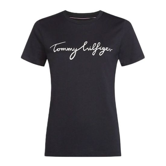 Γυναικείο Heritage T-shirt Μαύρο Tommy Hilfiger WW0WW24967-017
