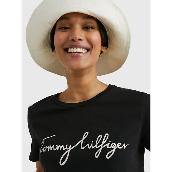 Γυναικείο Heritage T-shirt Μαύρο Tommy Hilfiger WW0WW24967-017