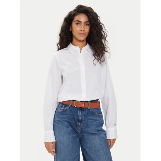 Γυναικείο Πουκάμισο Λευκό Tommy Hilfiger WW0WW43344-YCF