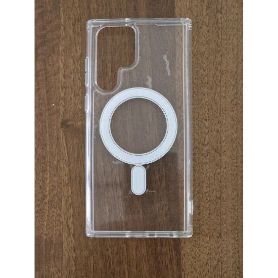 Magsafe Back Cover Σιλικόνης Διάφανο (Galaxy S23 Ultra)