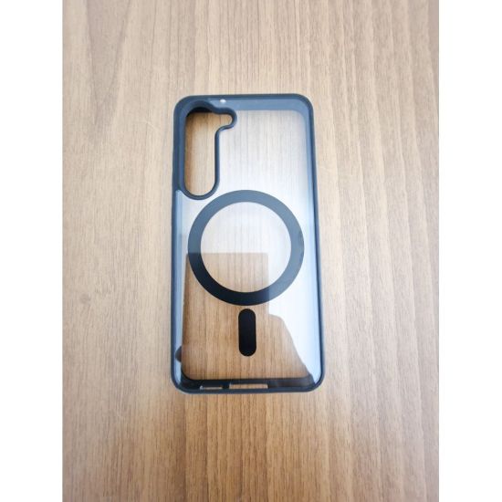 Magsafe Back Cover Σιλικόνης Διάφανο-Μαύρο (Galaxy S24)