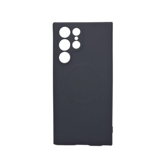 Magsafe Back Cover Σιλικόνης Μαύρο (Galaxy S22 ULTRA)