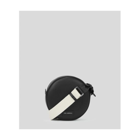 Γυναικεία Δερμάτινη K/Circle Τσάντα Χιαστί Μαύρη Karl Lagerfeld 231W3054-A999 BLACK