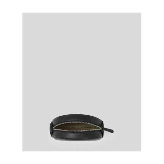 Γυναικεία Δερμάτινη K/Circle Τσάντα Χιαστί Μαύρη Karl Lagerfeld 231W3054-A999 BLACK