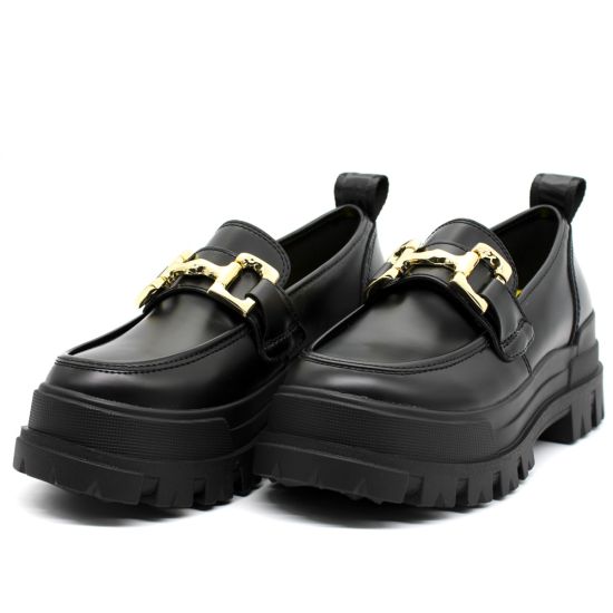 Γυναικεία Aspha Loafers Μαύρα Buffalo BUF1624065-BLACK GOLD