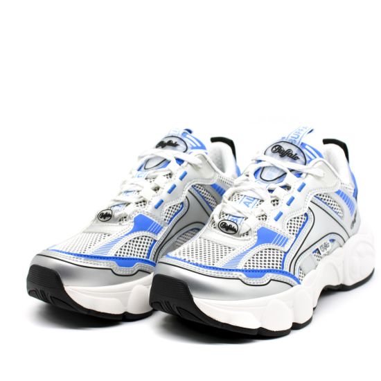 Γυναικεία CLD Run Jog Sneakers Ασημί Buffalo BUF1636184-SILVER WHITE BLUE