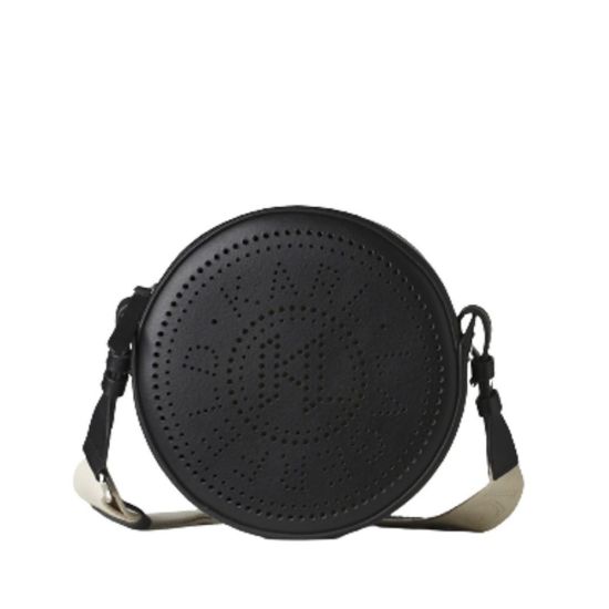 Γυναικεία Δερμάτινη K/Circle Τσάντα Χιαστί Μαύρη Karl Lagerfeld 231W3054-A999 BLACK
