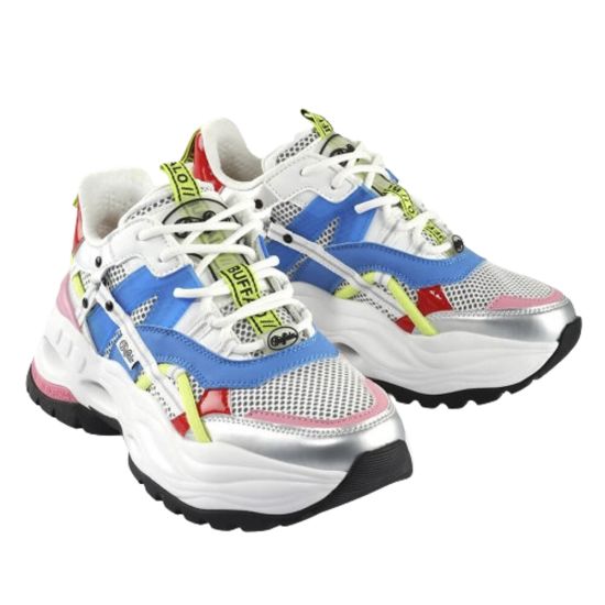 Γυναικεία Triplet Hollow Sneakers Buffalo BUF1636198-WHITE BLUE PINK