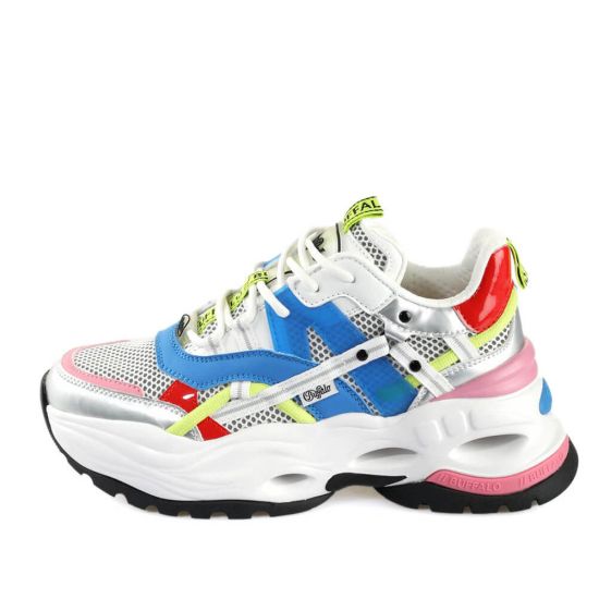 Γυναικεία Triplet Hollow Sneakers Buffalo BUF1636198-WHITE BLUE PINK