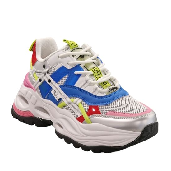Γυναικεία Triplet Hollow Sneakers Buffalo BUF1636198-WHITE BLUE PINK