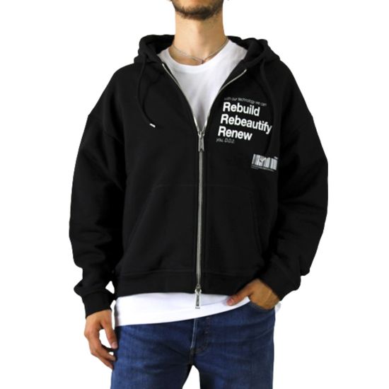 Ανδρική Ζακέτα Μαύρη Dsquared2 S71HG0142S25516-900