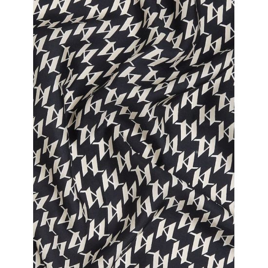 Γυναικείο K/Monogram Φουλάρι Μαύρο Karl Lagerfeld 245W3308-A998 BLACK/WHITE