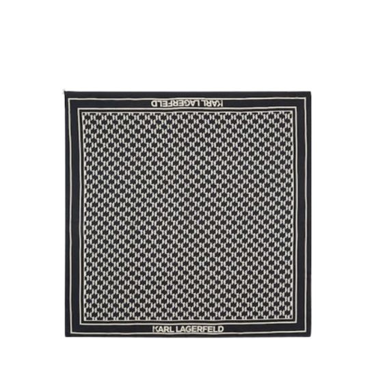 Γυναικείο K/Monogram Φουλάρι Μαύρο Karl Lagerfeld 245W3308-A998 BLACK/WHITE
