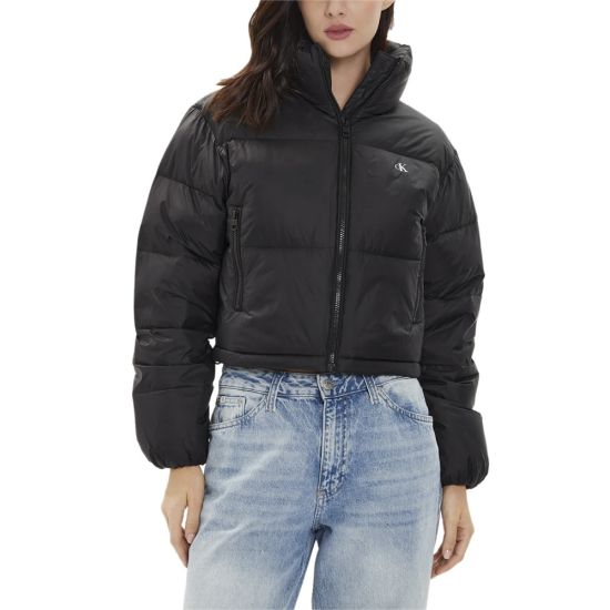 Γυναικείο Cropped Puffer Μπουφάν Μαύρο Calvin Klein J20J223577-BEH