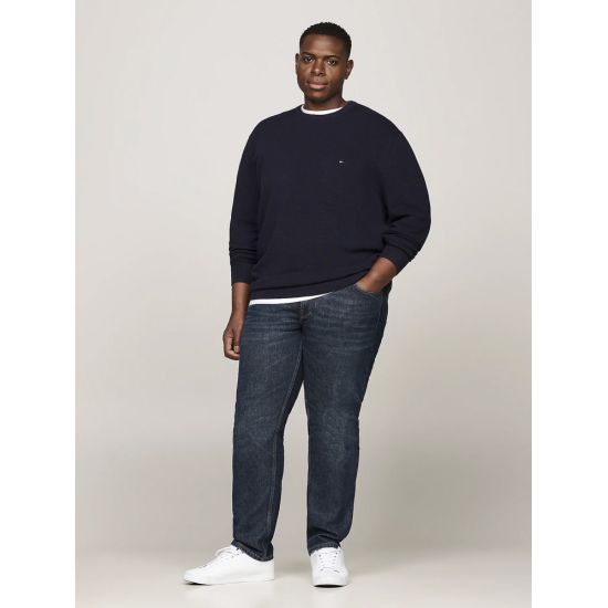 Ανδρικό Plus Size Essential Πουλόβερ Navy Μπλε Tommy Hilfiger MW0MW37930-DW5