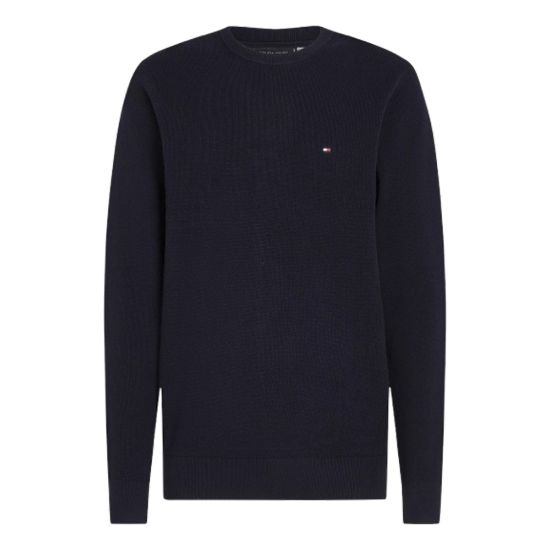 Ανδρικό Plus Size Essential Πουλόβερ Navy Μπλε Tommy Hilfiger MW0MW37930-DW5