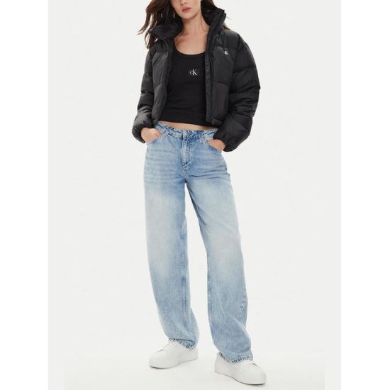 Γυναικείο Cropped Puffer Μπουφάν Μαύρο Calvin Klein J20J223577-BEH