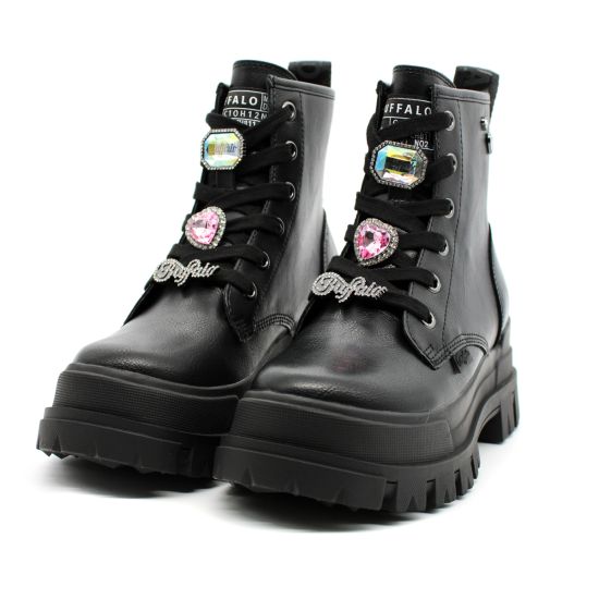 Γυναικεία Aspha RLD Ice Μποτάκια Μαύρα Buffalo BUF1622507-BLACK