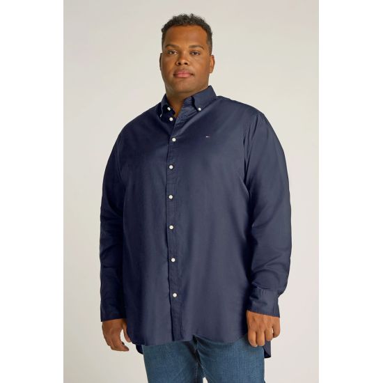 Ανδρικό Plus Size TH Flex Πουκάμισο Navy Μπλε Tommy Hilfiger MW0MW35095-DW5