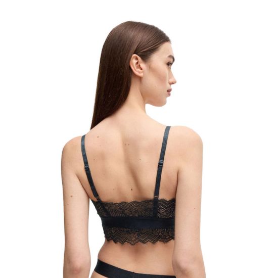Γυναικείο Triangle Padded Lace Σουτιέν Μαύρο Hugo 50502786-002