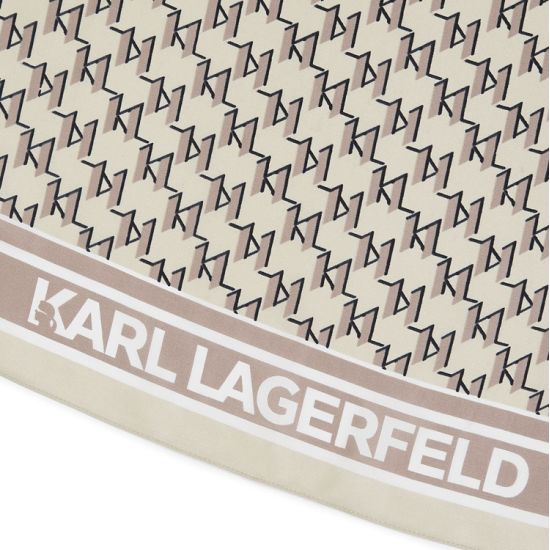 Γυναικείο K/Monogram Φουλάρι Μπεζ Karl Lagerfeld 245W3308-A180 ASH GREY/CEME