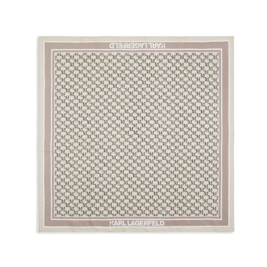 Γυναικείο K/Monogram Φουλάρι Μπεζ Karl Lagerfeld 245W3308-A180 ASH GREY/CEME
