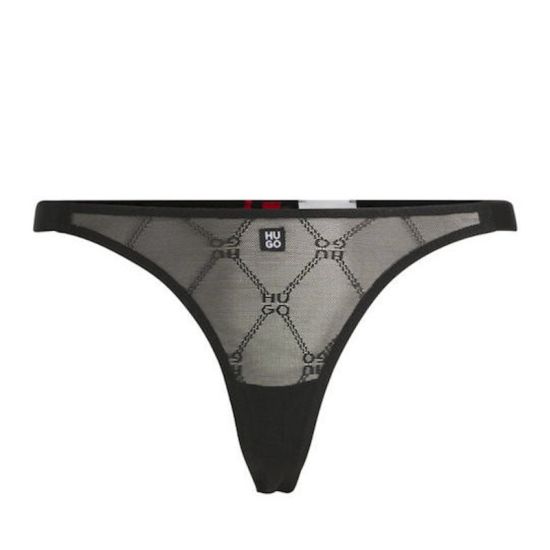 Γυναικείο Sporty Lace Στρινγκ Μαύρο Hugo 50527150-001