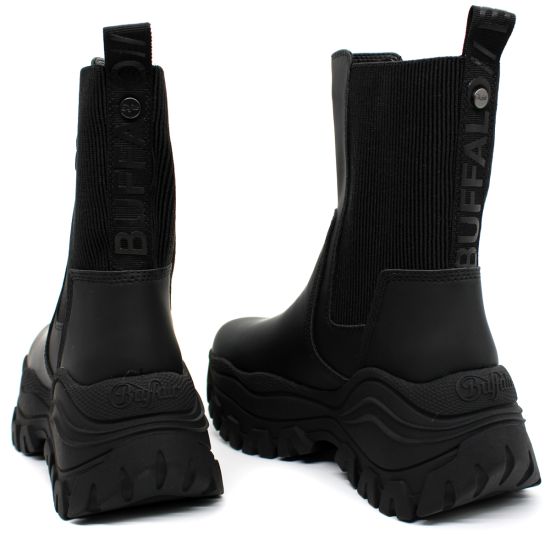 Γυναικείες Lola Chelsea Μπότες Μαύρες Buffalo BUF1220054-BLACK