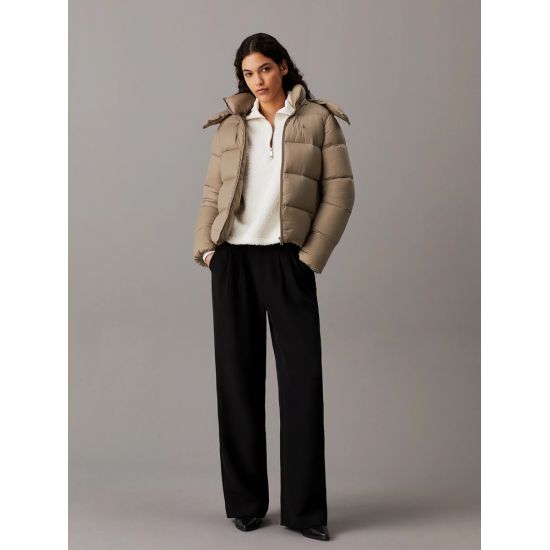 Γυναικείο Puffer Μπουφάν Μπεζ Calvin Klein J20J223571-PAV