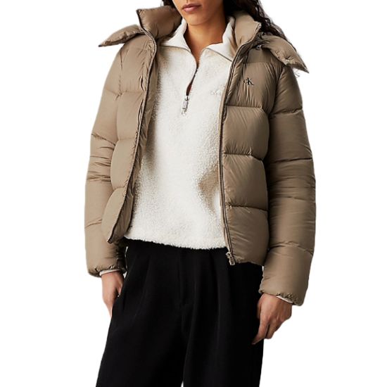 Γυναικείο Puffer Μπουφάν Μπεζ Calvin Klein J20J223571-PAV