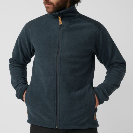 Ανδρική Sten Fleece Ζακέτα Navy Μπλε Fjallraven 81765-555 DARK NAVY