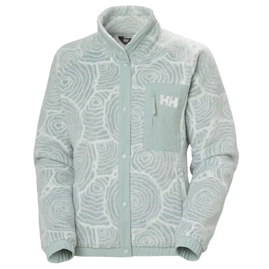 Γυναικεία Imperial Printed Pile Snap Ζακέτα Μέντα Helly Hansen 63373-462
