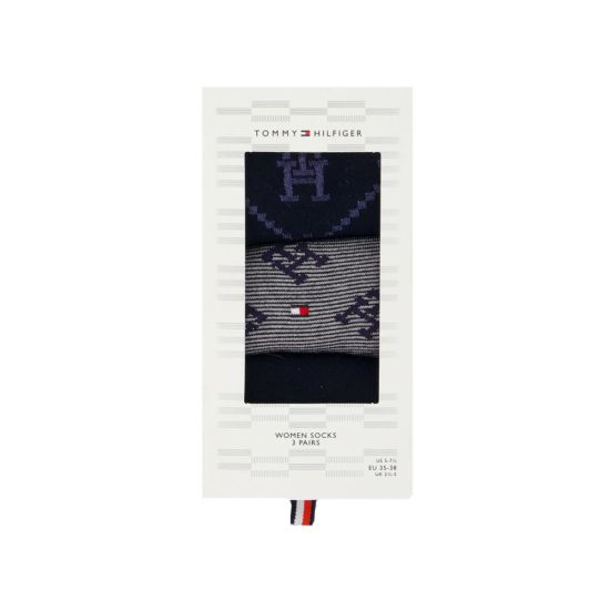 Γυναικείες TH Monogram Κάλτσες 3 Τεμαχίων Tommy Hilfiger 701229863-001