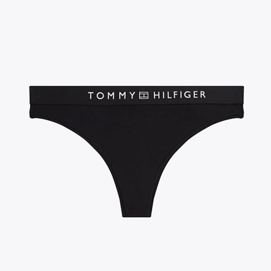 Γυναικείο Στρινγκ Μαύρο Tommy Hilfiger UW0UW05510-BDS