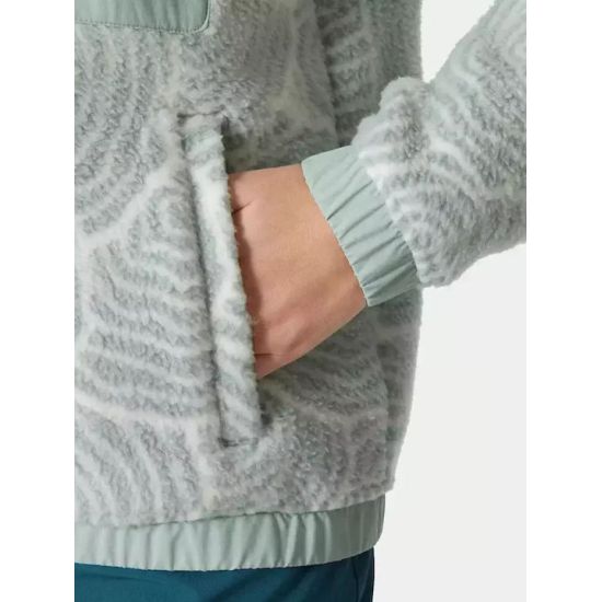 Γυναικεία Imperial Printed Pile Snap Ζακέτα Μέντα Helly Hansen 63373-462