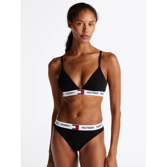 Γυναικείο Στρινγκ Μαύρο Tommy Hilfiger UW0UW05616-BDS
