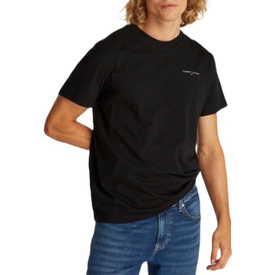 Ανδρικό T-shirt Μαύρο Tommy Jeans DM0DM21188-BDS