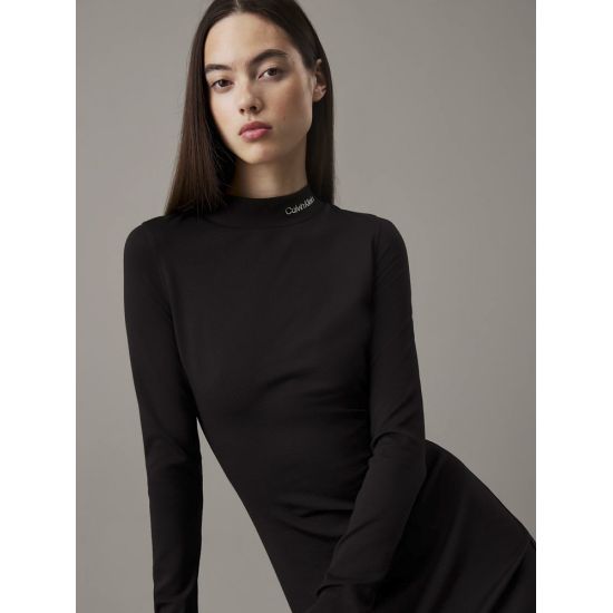 Γυναικείο Μακρυμάνικο Φόρεμα Μαύρο Calvin Klein J20J225074-BEH
