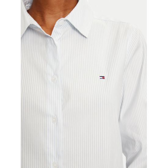 Γυναικείο Ριγέ Πουκάμισο Γαλάζιο Tommy Hilfiger WW0WW44084-0A9