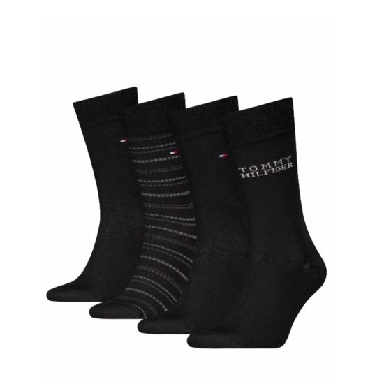 Ανδρικές Κάτσες 4 Τεμαχίων Μαύρες Tommy Hilfiger 701229780-002
