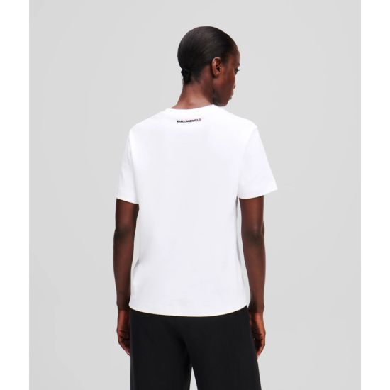 Γυναικείο Ikon Aquarelle K T-shirt Λευκό Karl Lagerfeld A1W17130-100 WHITE