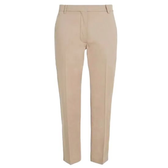 Γυναικείο Slim Straight Παντελόνι Μπεζ Tommy Hilfiger WW0WW40504-AEG