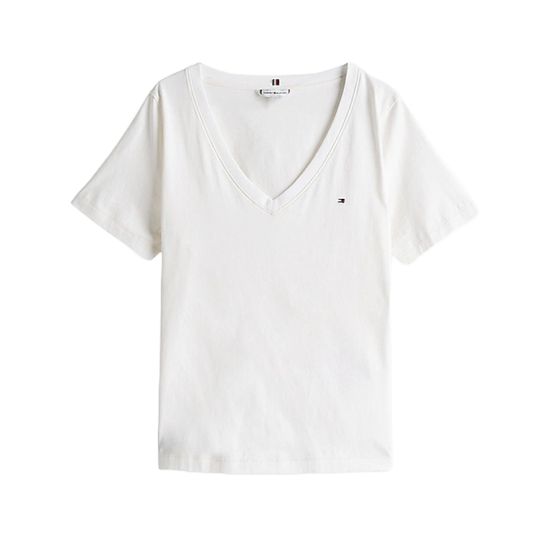 Γυναικείο T-shirt Λευκό Tommy Hilfiger WW0WW44177-YCF