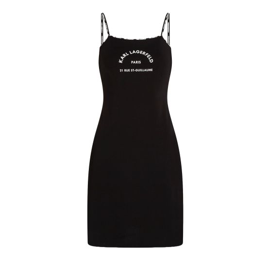 Γυναικείο Φόρεμα Μαύρο Karl Lagerfeld A1W46081-999 BLACK