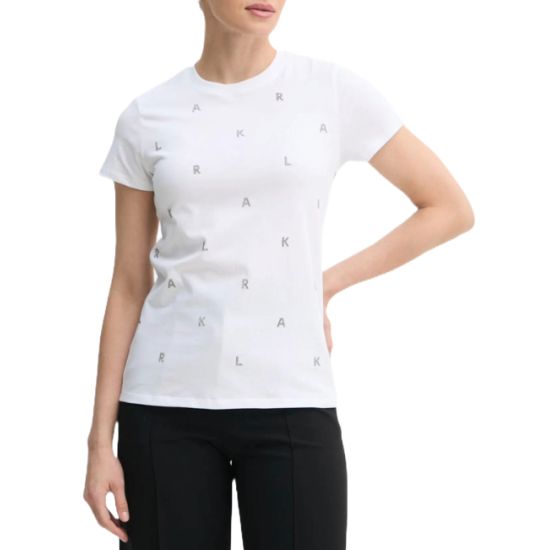 Γυναικείο T-shirt Λευκό Karl Lagerfeld A1W17078-100 WHITE