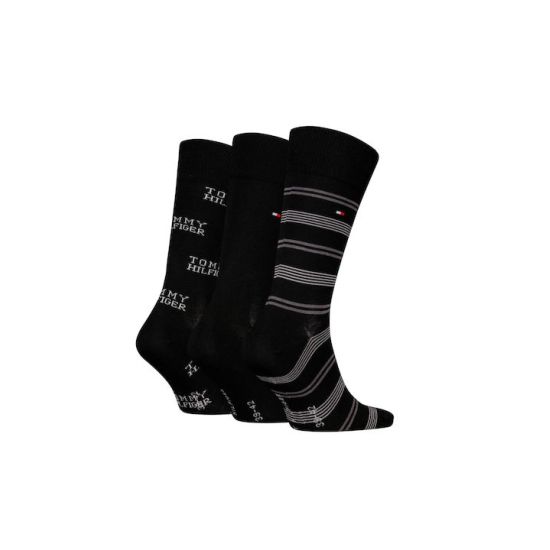Ανδρικές Κάλτσες 3 Τεμαχίων Μαύρες Tommy Hilfiger 701229783-002