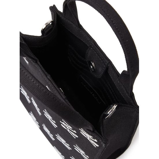 Γυναικεία K/Autograph Square Tote Τσάντα Μαύρη Karl Lagerfeld A1W50026-1RC BLACK EMBELLISHM