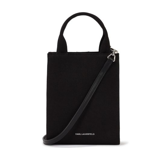 Γυναικεία K/Autograph Square Tote Τσάντα Μαύρη Karl Lagerfeld A1W50026-1RC BLACK EMBELLISHM