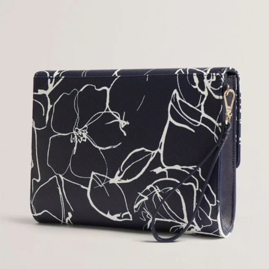Γυναικείος Almikon Linear Rose Φάκελος Navy Μπλε Ted Baker 278414-NAVY