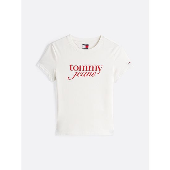 Γυναικείο T-shirt Λευκό Tommy Jeans DW0DW19447-YBL